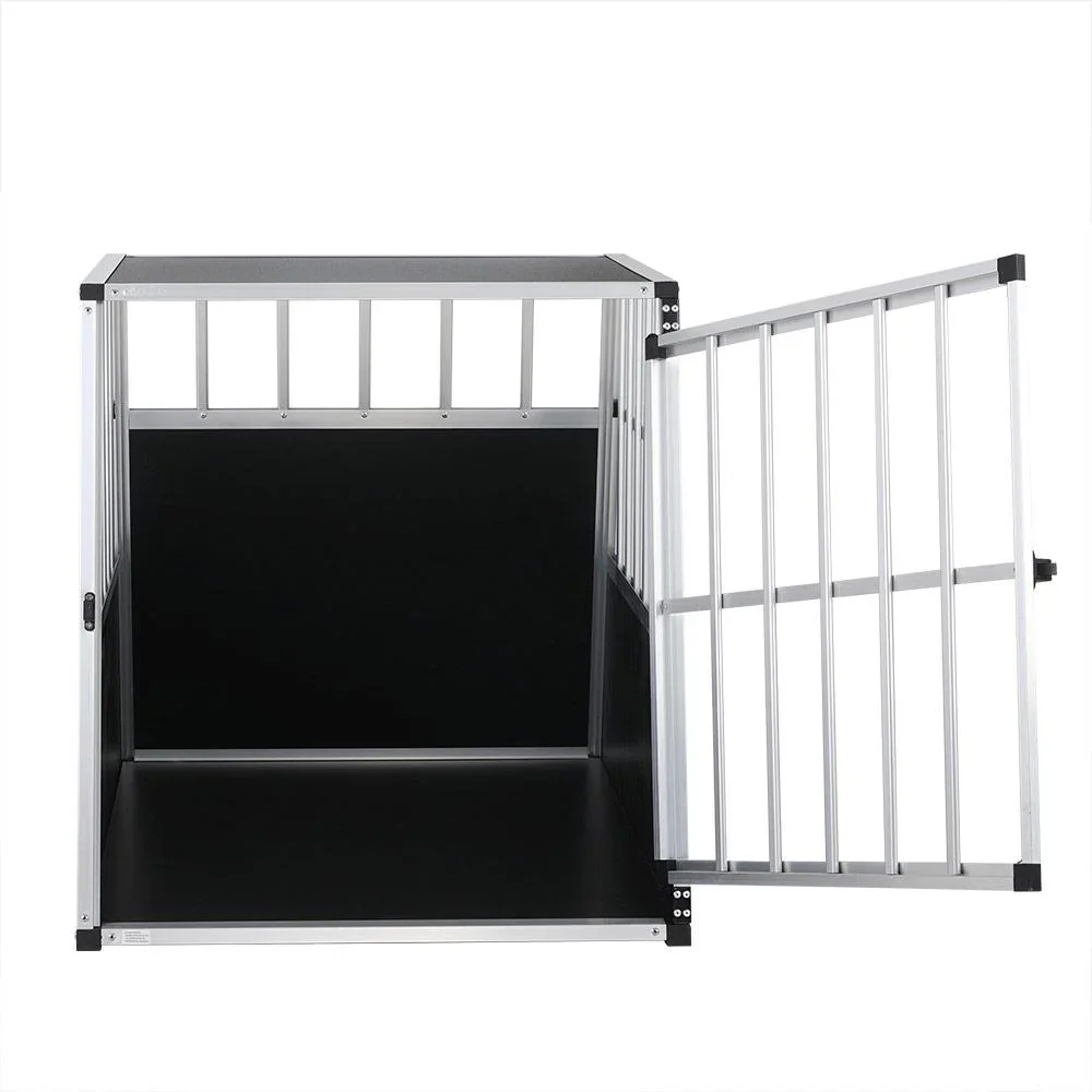 Hundetransportbox L 90x66x72cm Aluminium - 3