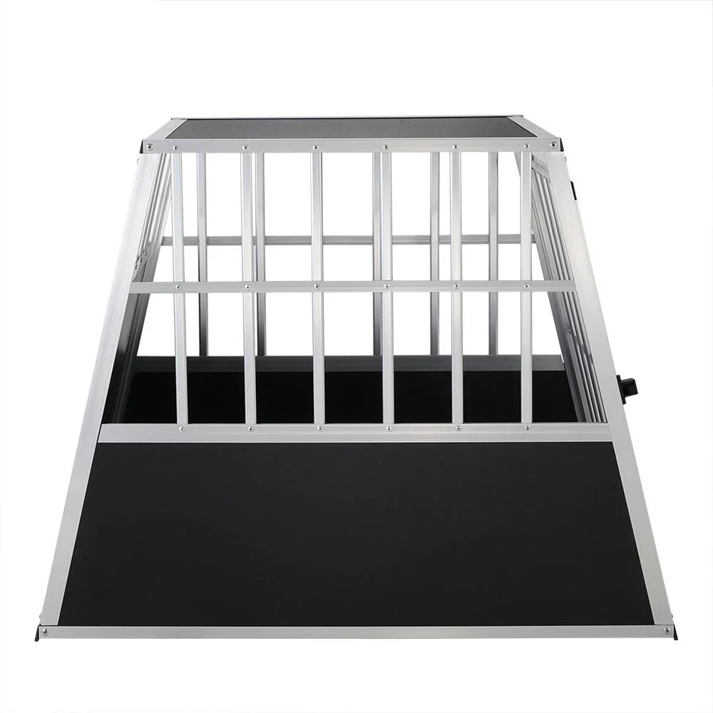Hundetransportbox L 90x66x72cm Aluminium - 4
