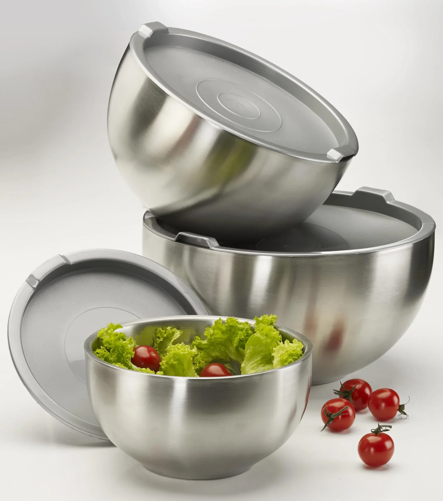 Thermoschüssel Set, 6-teilig, je 1 Schüssel + Deckel 1,25, 2,5 + 4,2 l - 0