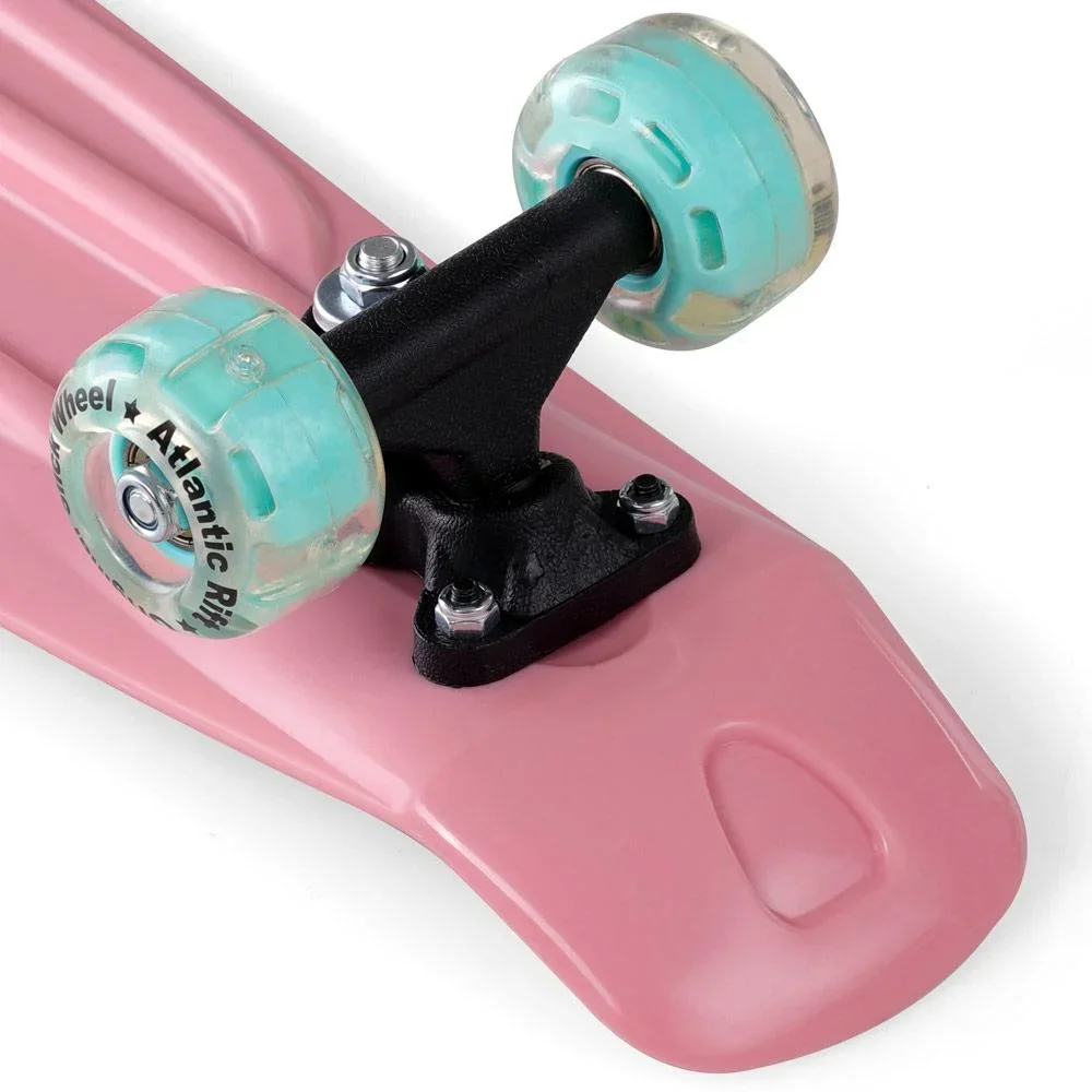 Skateboard mit LED-Beleuchtung - Pink & Mint - 57 cm - 2