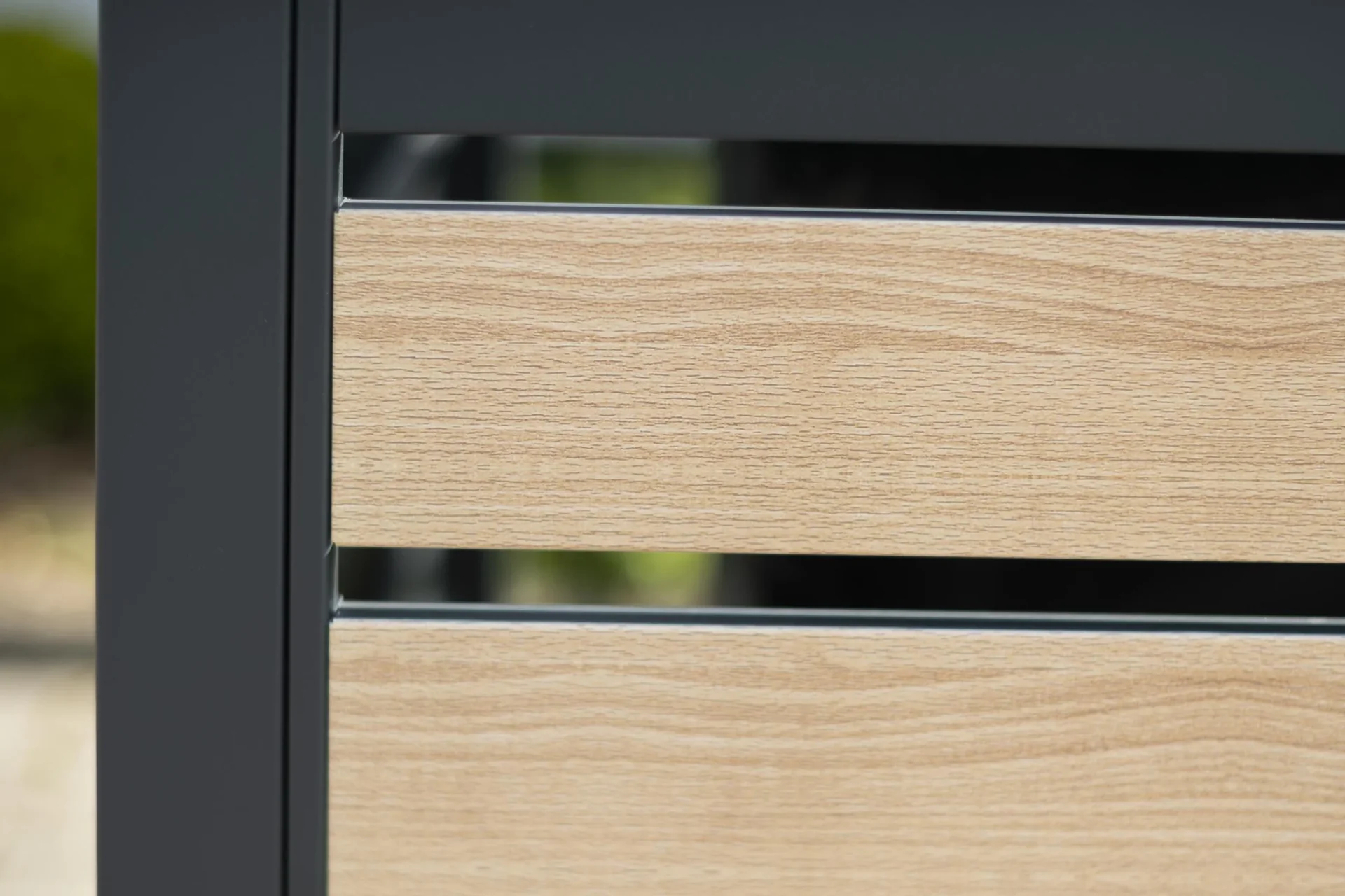 Mülltonnenverkleidung Planum 5er Box, 120 cm, holzoptik - 5