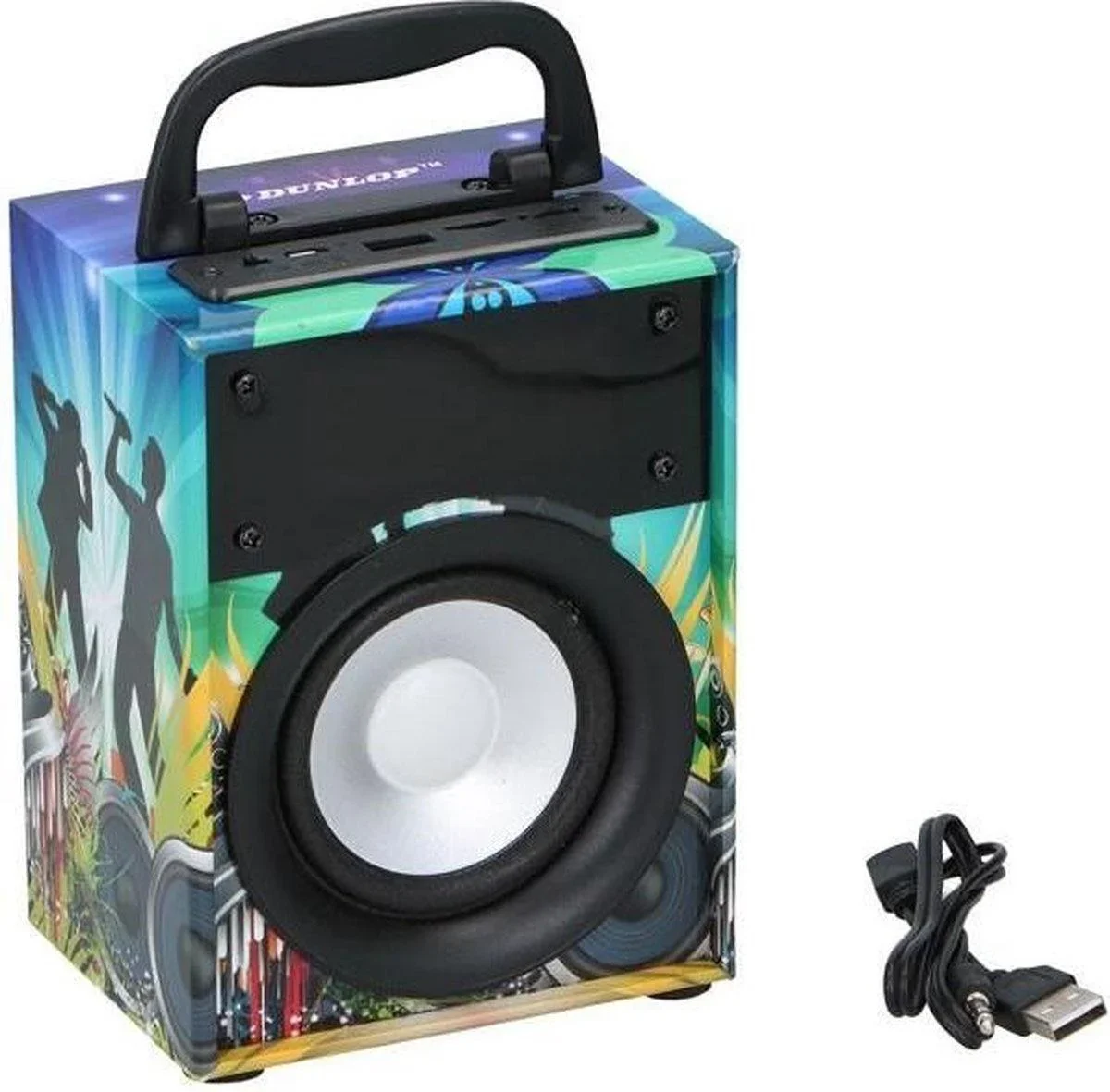 Bluetooth-Lautsprecher - Lautsprecher BT led Dunlop - tragbar - 0