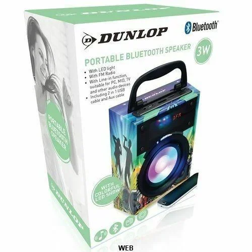 Bluetooth-Lautsprecher - Lautsprecher BT led Dunlop - tragbar - 1