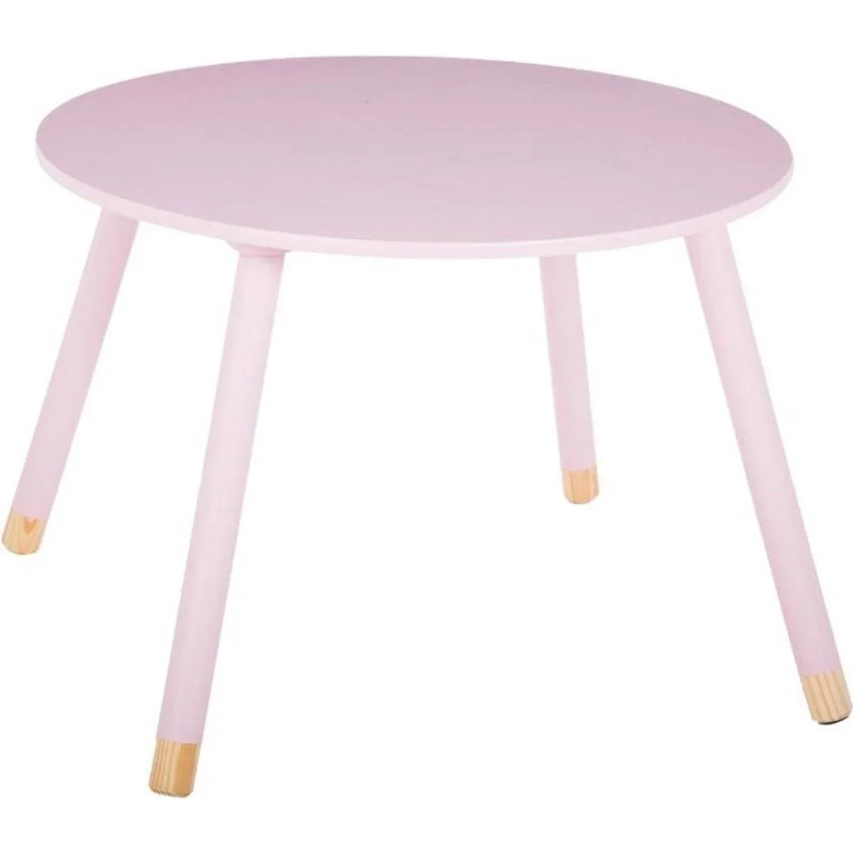 NL Kindertisch Rund - rosa - 60x60x43 cm - 1