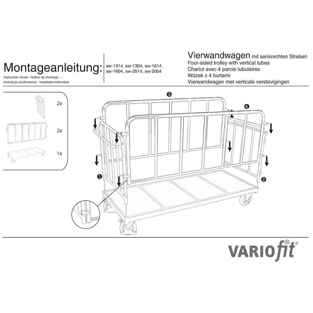 Streben Vierwandwagen 500 kg Typ S (TG)-0