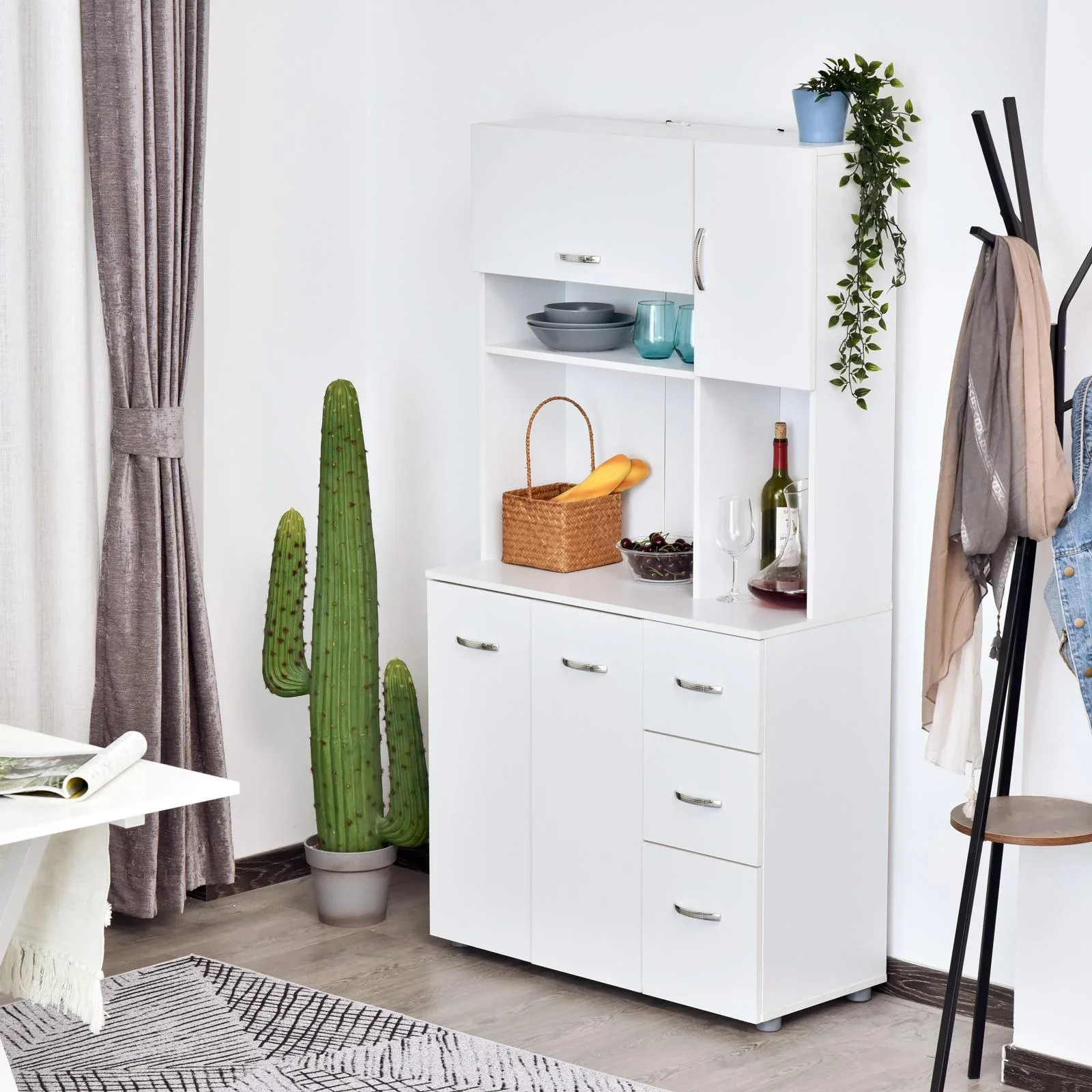 Küchenschrank, weiß - 2