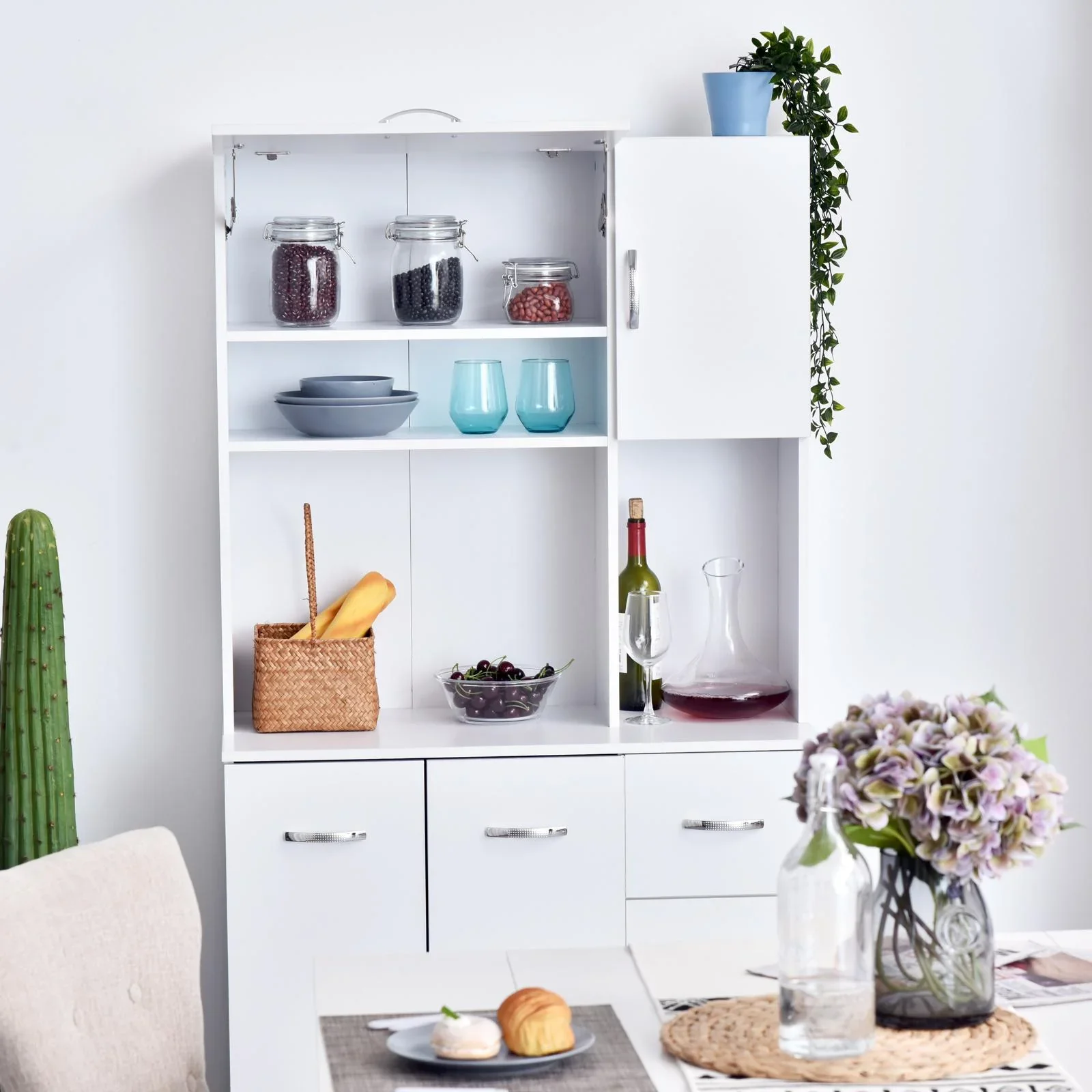 Küchenschrank, weiß - 3