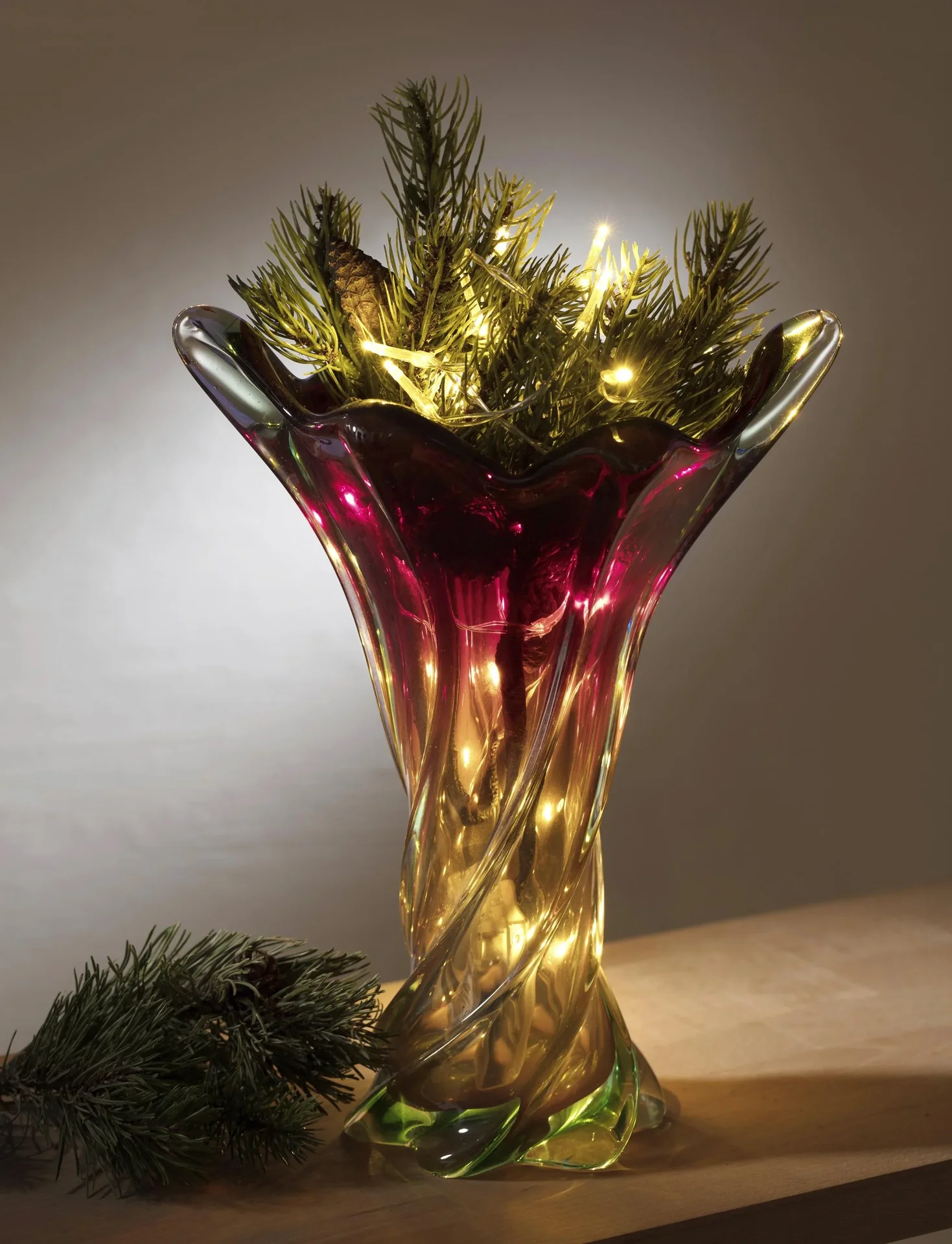 LED Lichterkette mit 50 warmweißen LEDs, batteriebetrieben - 0