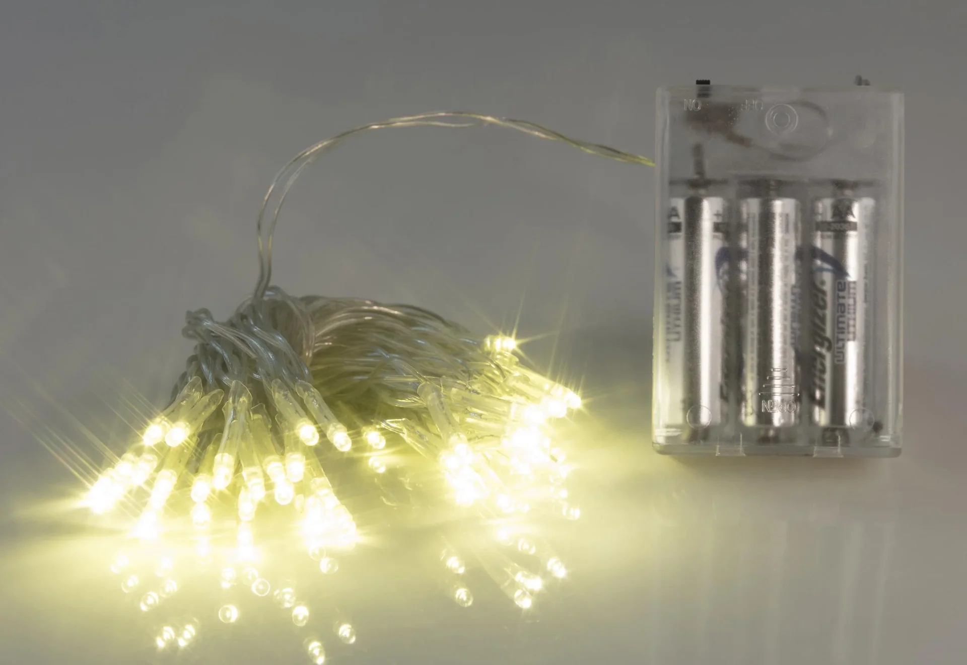LED Lichterkette mit 50 warmweißen LEDs, batteriebetrieben - 1