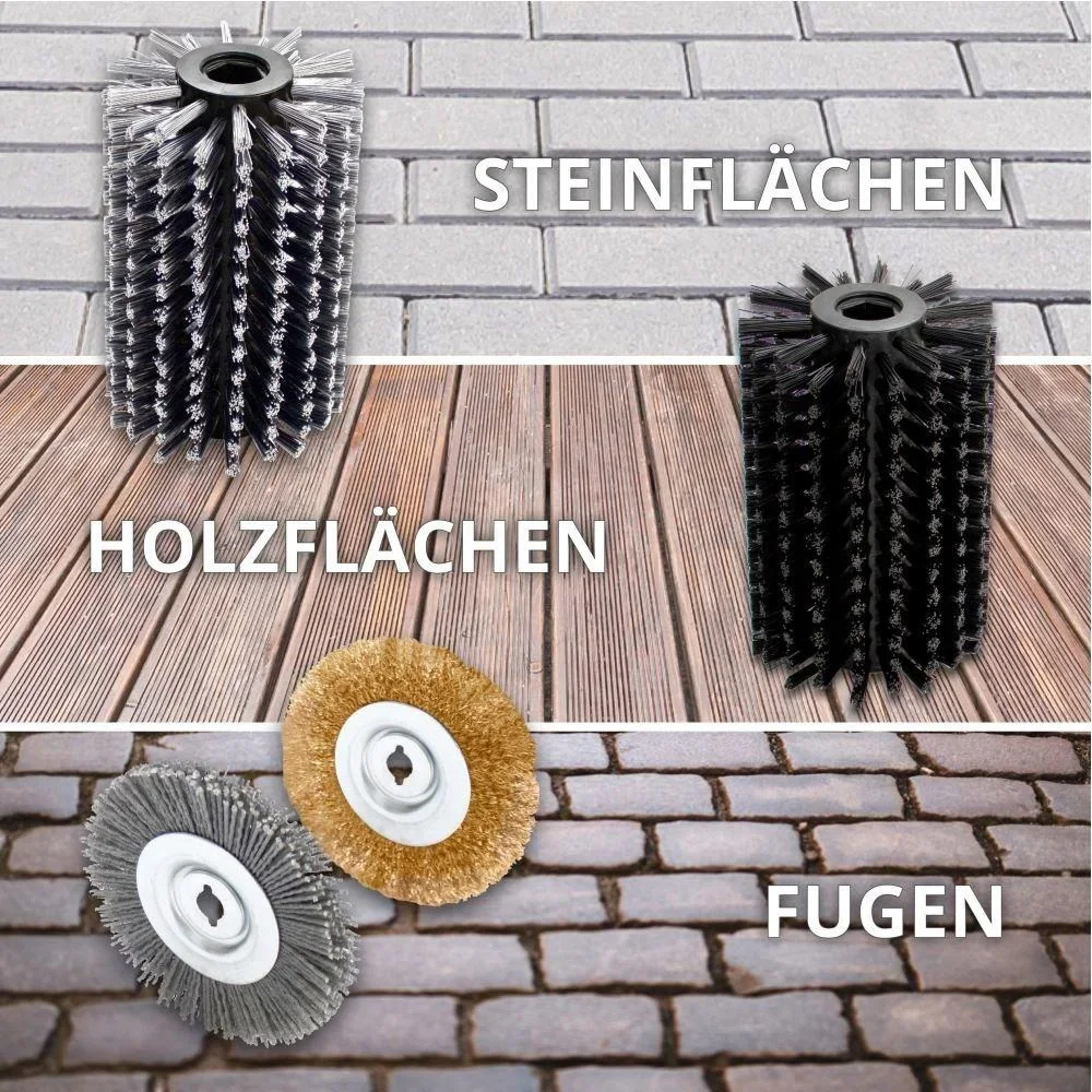 GUB 500 Universal-Fugenbürste mit 4 Borsten und 1 Zusatzbürste, hart - 0