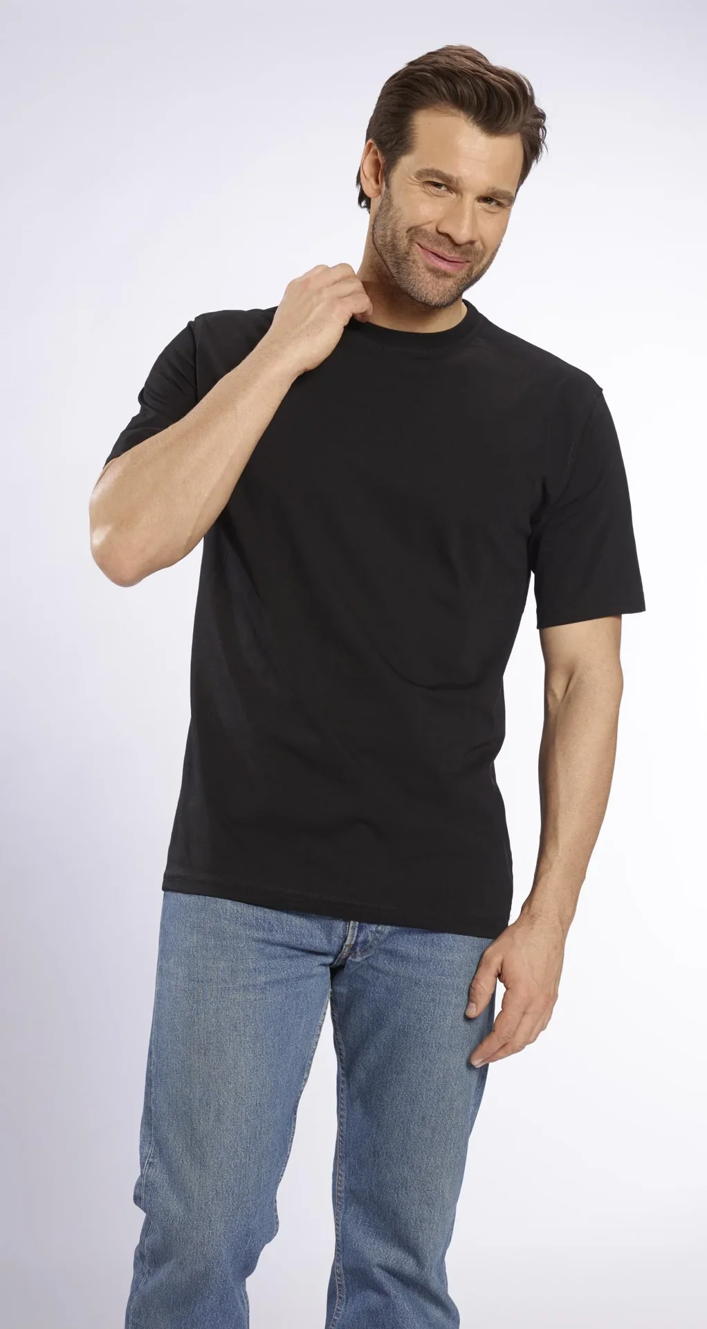 Big Size T-Shirt, schwarz Gr.L - 1