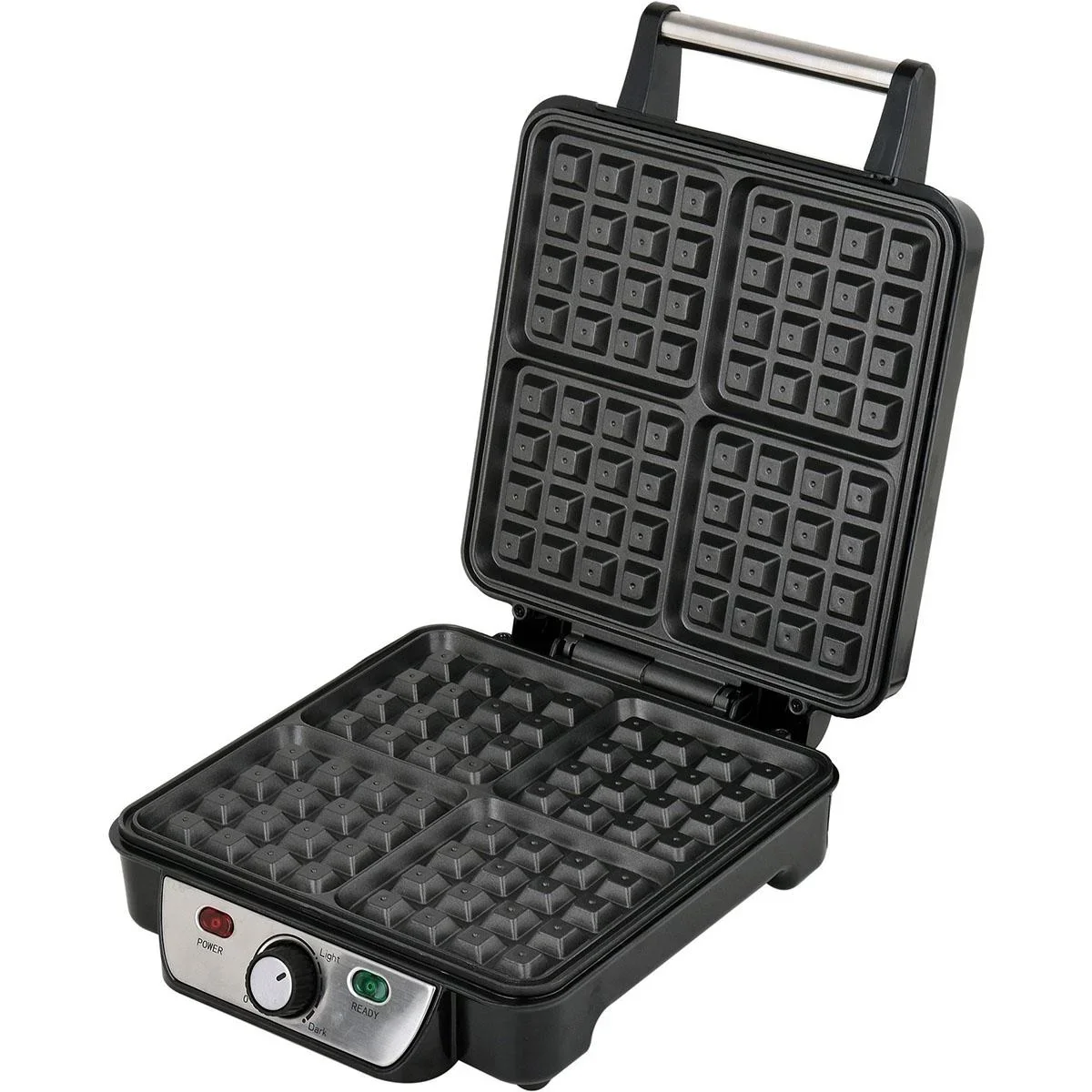 Waffeleisen - 1100W - 4 Waffeln - Antihaftbeschichtung - 2