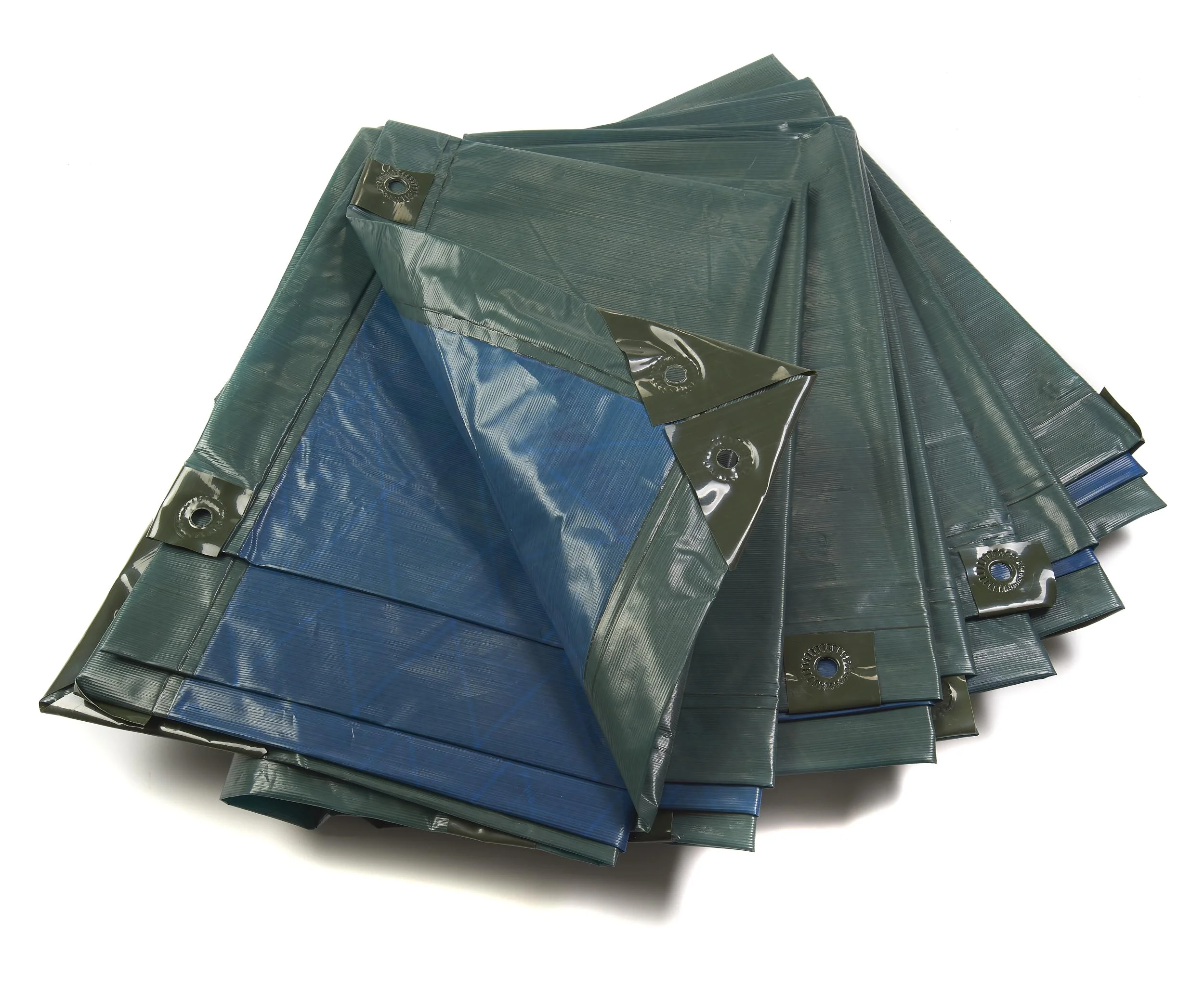 Abdeckplane, grün/blau, extrem stark 150 g/ m²,3 x 4 m - 1