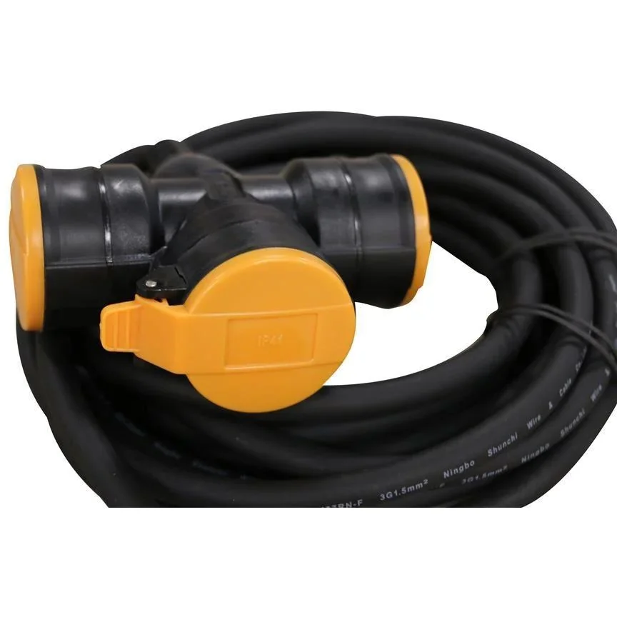 RELECTRIC Verlängerungskabel - 5m - 1,5 mm² - 3 Kontakte MET Verlängerungskabel - 20m - 1,5 mm² - 0