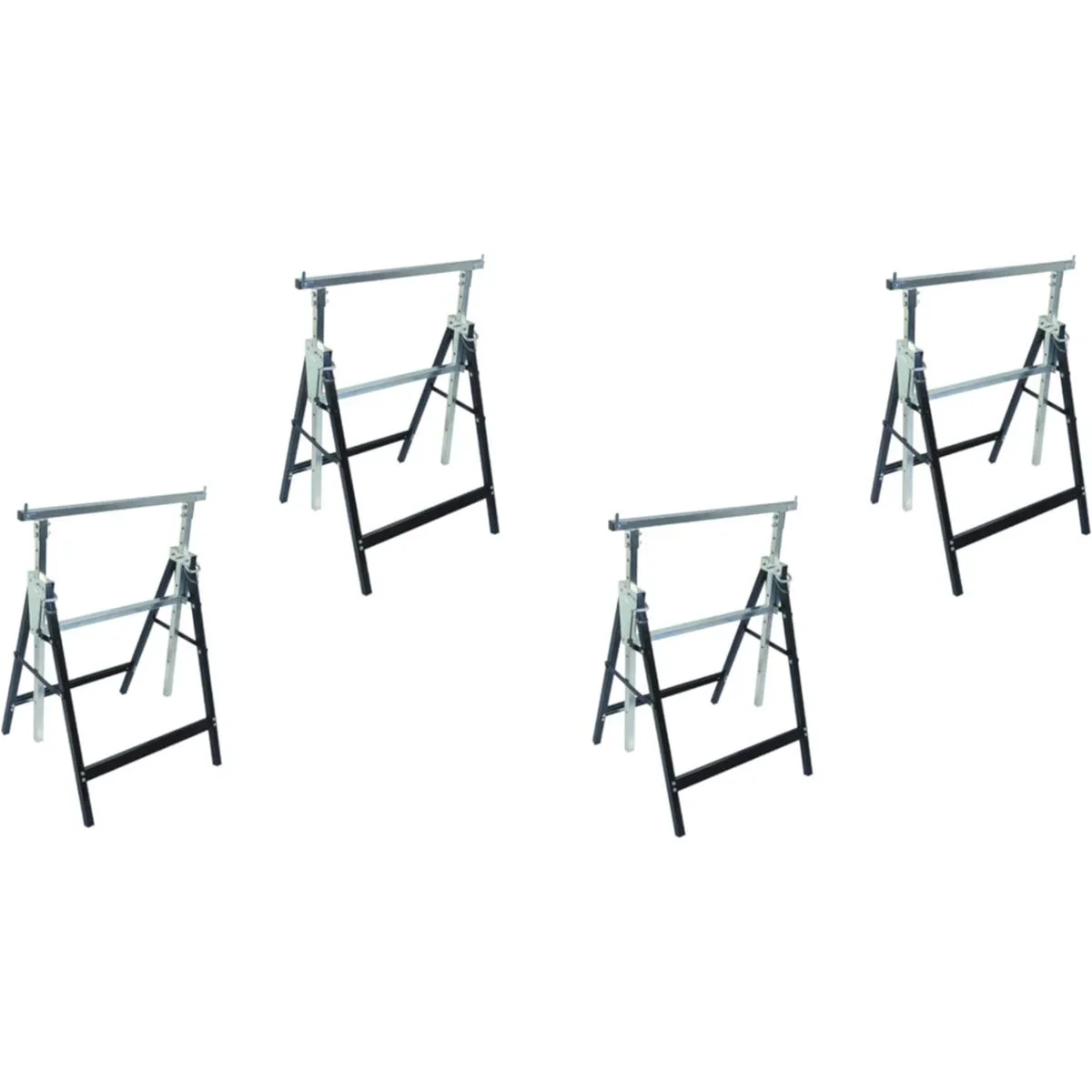 4 Stück Höhenverstellbare Böcke 800-1300mm - 0