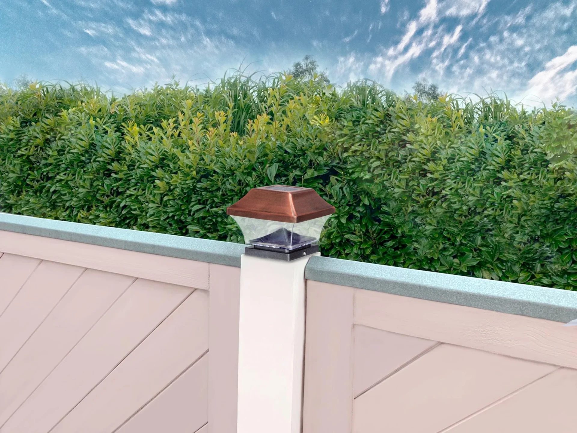 Solar Kupfer Zaunpfostenleuchten - 1