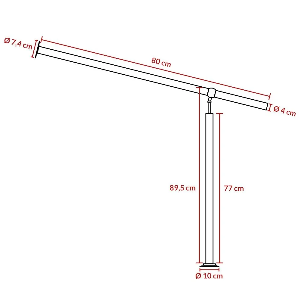 Einstiegsgeländer Edelstahl 80cm - 0