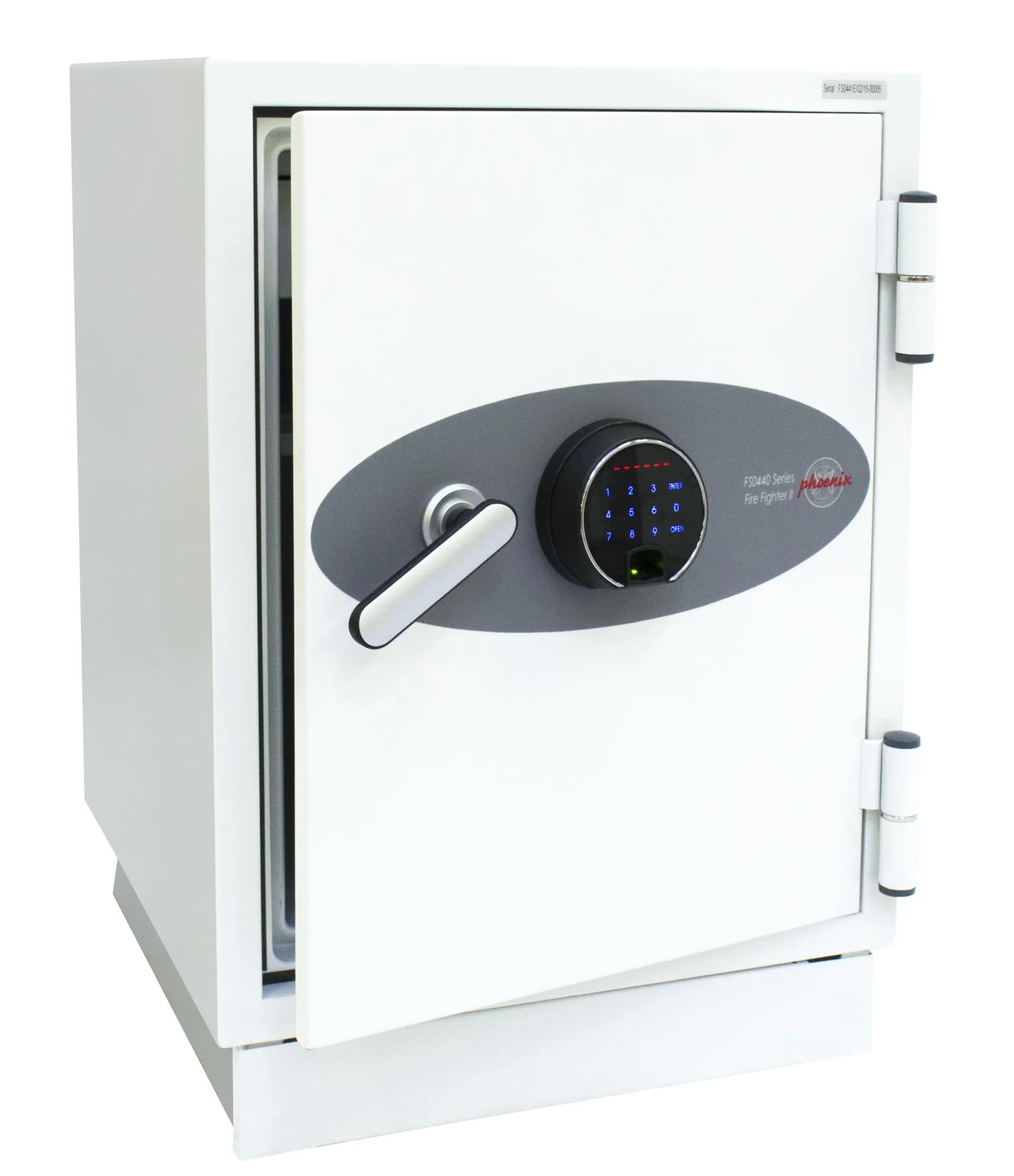 Dokumenten-Feuerschutztresor Fire Fighter II, Außenmaße 720 x 500 x 500 mm, mit Fingerabdruckschloss - 4