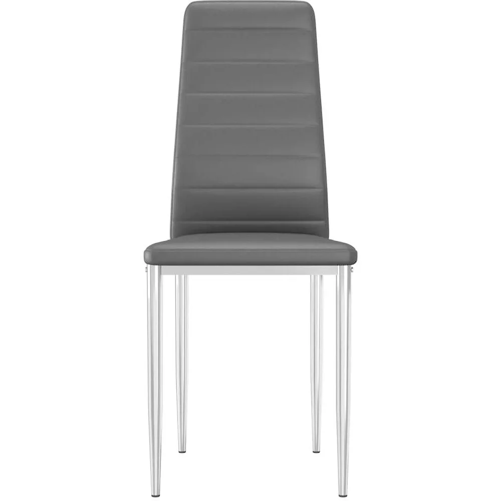 Esstischstühle 4 Stück Kunstleder schwarz - 1