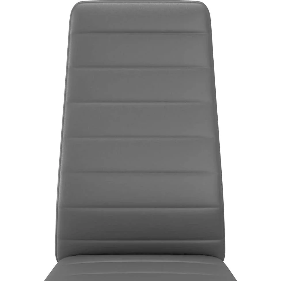 Esstischstühle 4 Stück Kunstleder schwarz - 3