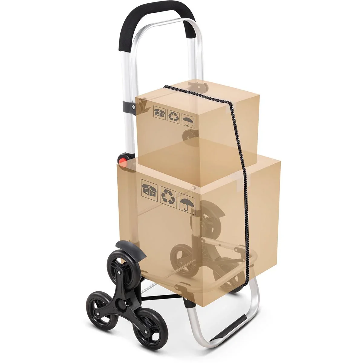 Einkaufswagen - Treppensteiger - geeignet für Treppen - Schwarz - 2