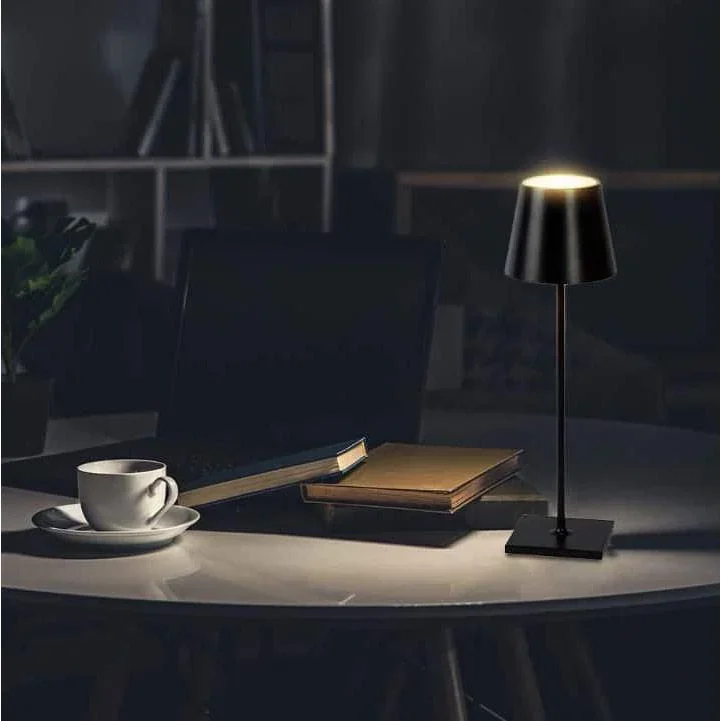 VT-7703 Tischleuchte - 4000K - Dimmbar über Touch - Wiederaufladbar - Schwarz - 4