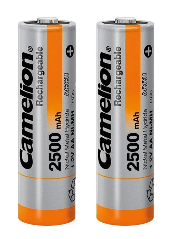NiMH Mignon (AA) Akku mit 2500mAh - 2 Stück inklusive Box - 0