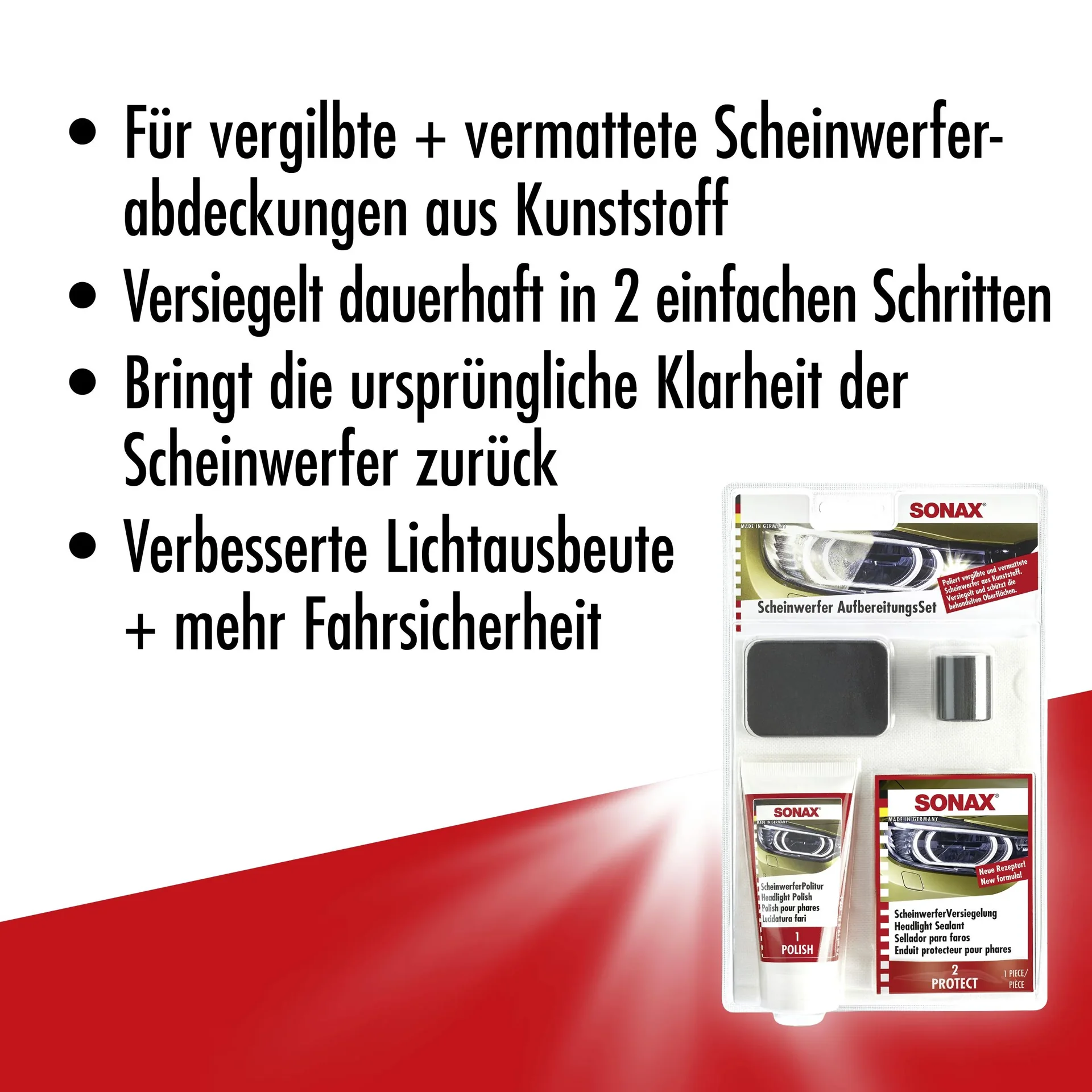 Scheinwerfer Aufbereitungs Set 85 ml - 0