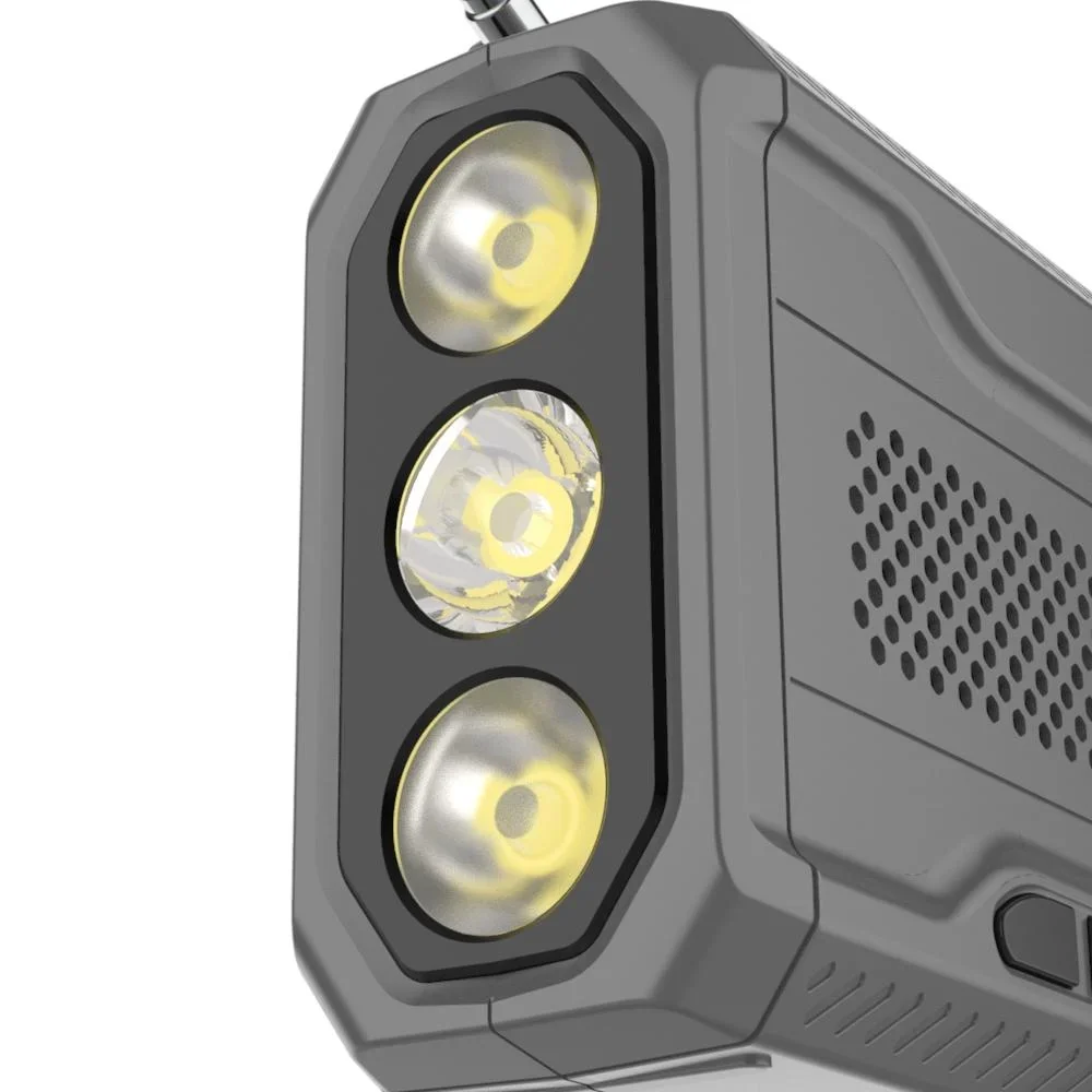 Outdoor Solarkurbelradio mit SOS Taschenlampe, DAB/UKW, Bluetooth, Akku - 3
