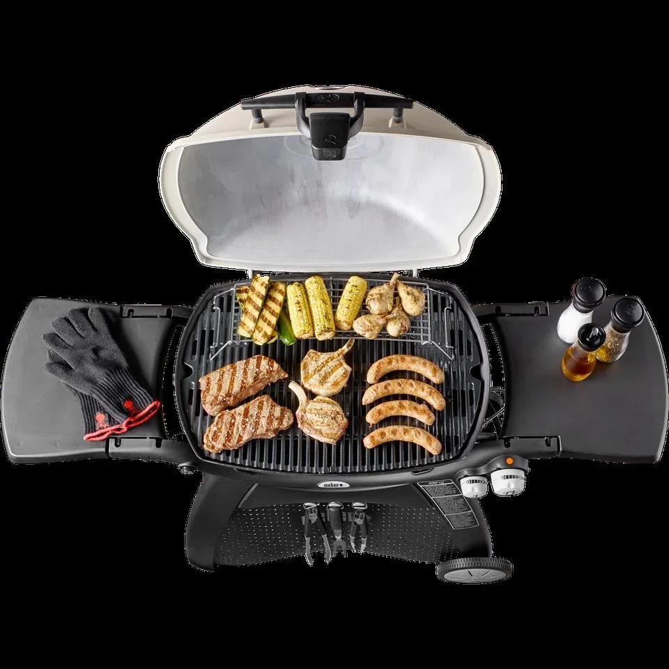 Gasgrill Q 3200 Station, Black, mit Hitzeschild und Bratenrost - 1