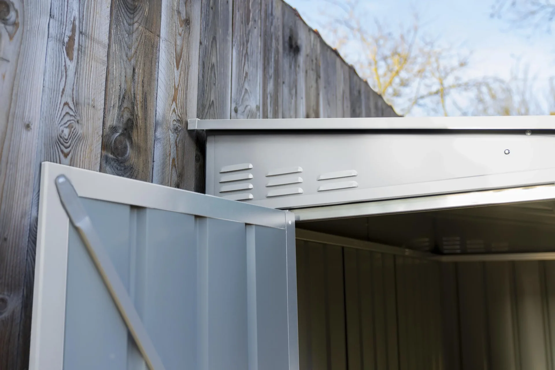 Gerätehaus Wand-Zierde Lean To 58, silber metallic - 0