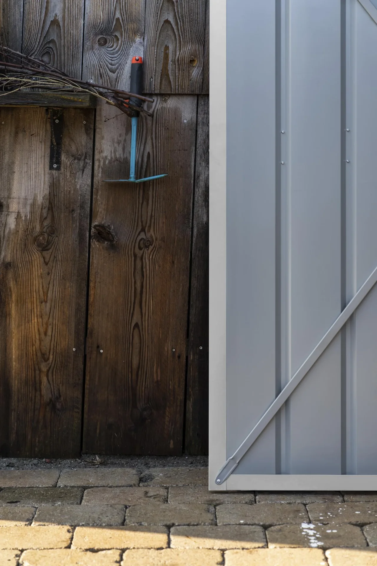 Gerätehaus Wand-Zierde Lean To 58, silber metallic - 4