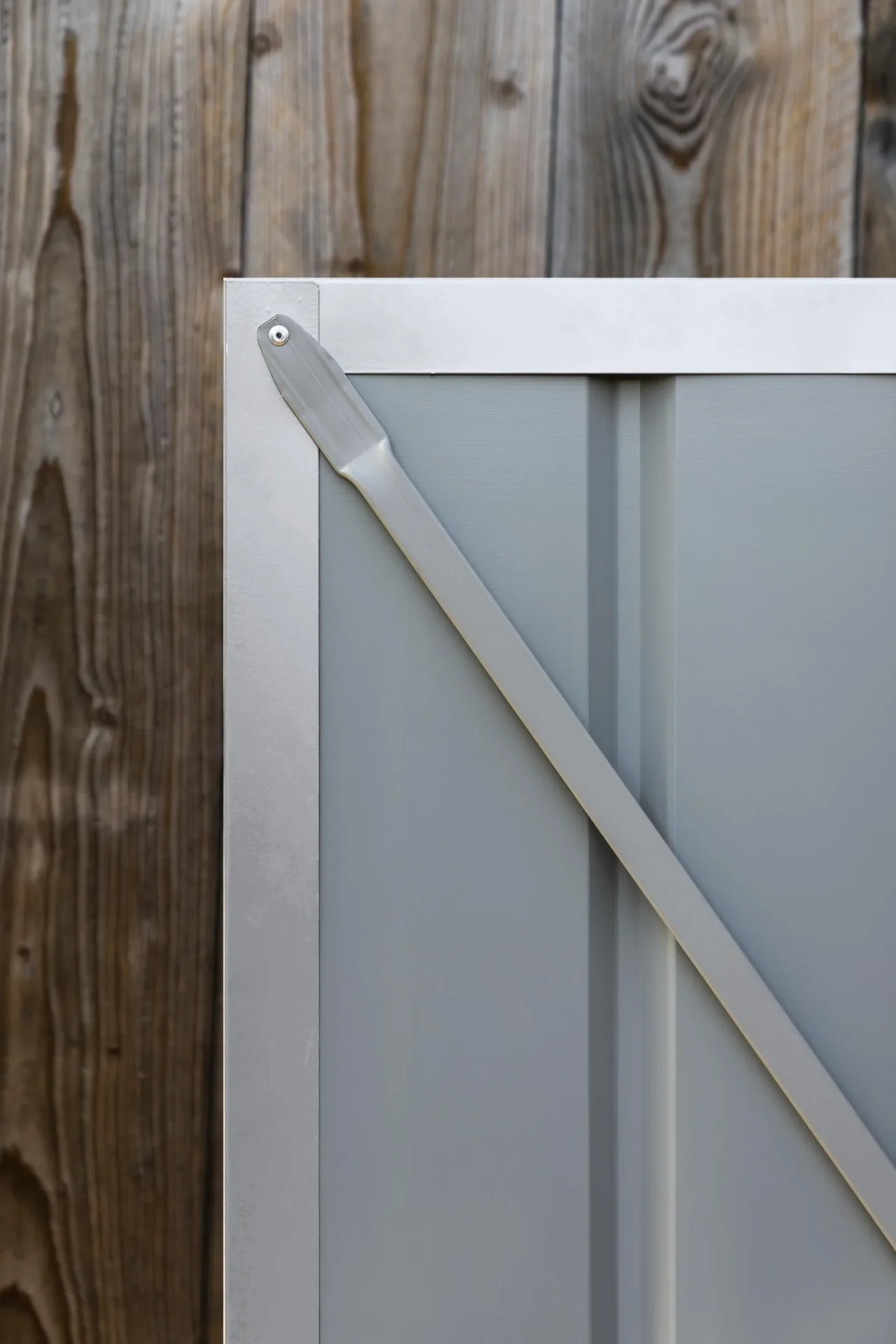 Gerätehaus Wand-Zierde Lean To 58, silber metallic - 6