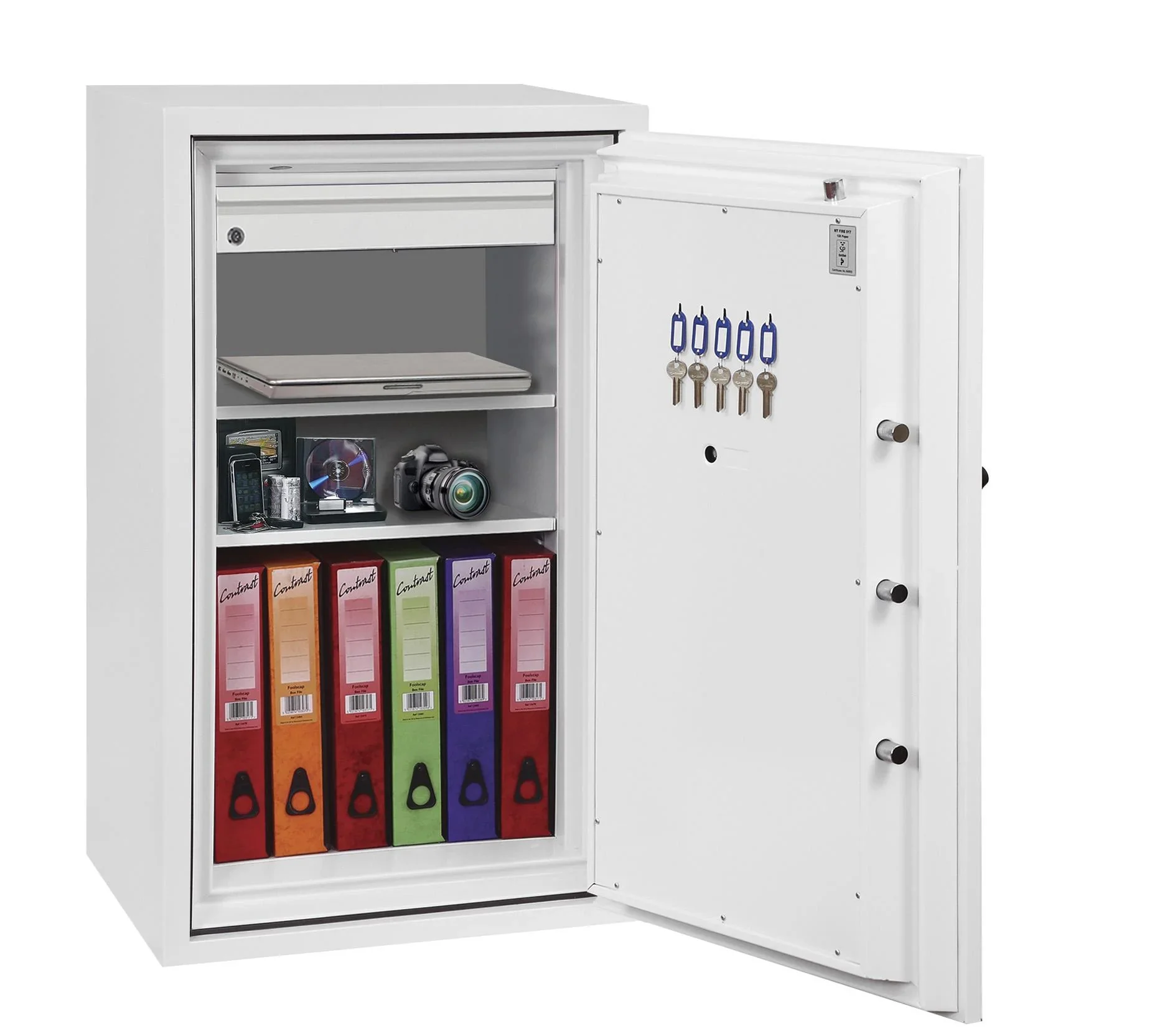 Feuerschutztresor Fire Fighter Größe 4 mit Schlüsselschloss - 5