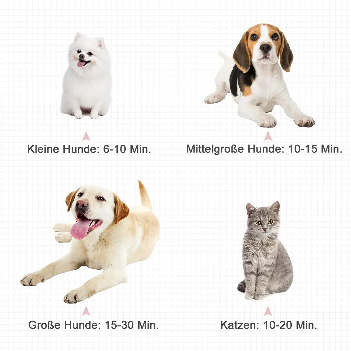 Hundefön 2200W rosa - 0