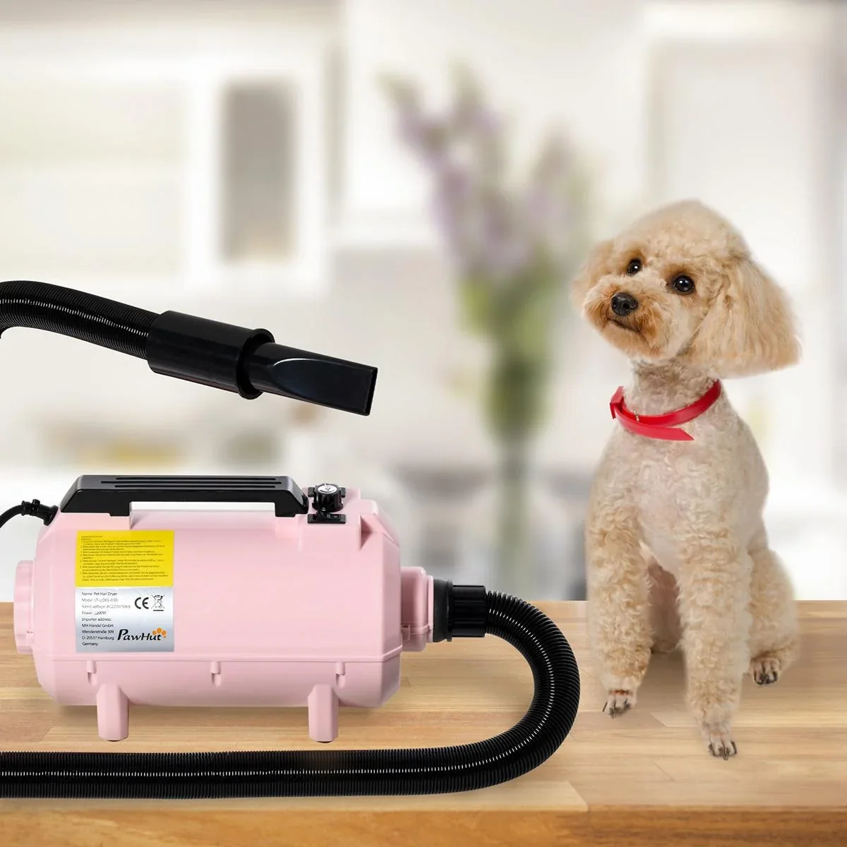 Hundefön 2200W rosa - 2