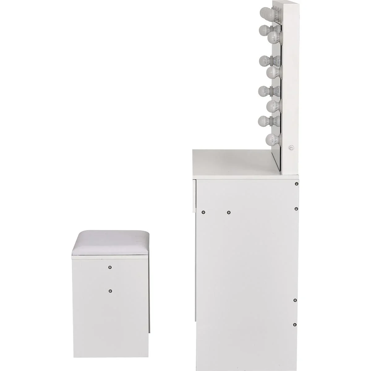 Frisierkommode mit Hocker und LED-Beleuchtung - 2