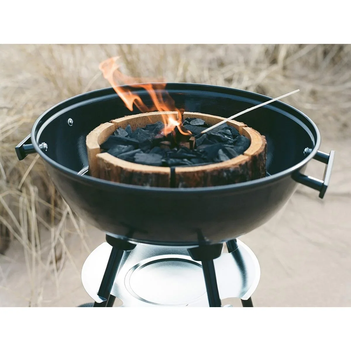 3 Stück Ecogrill Größe M 16x16cm - ökologischer Einweggrill / umweltfreundlicher Einweggrill - Einmalgebrauch - 4