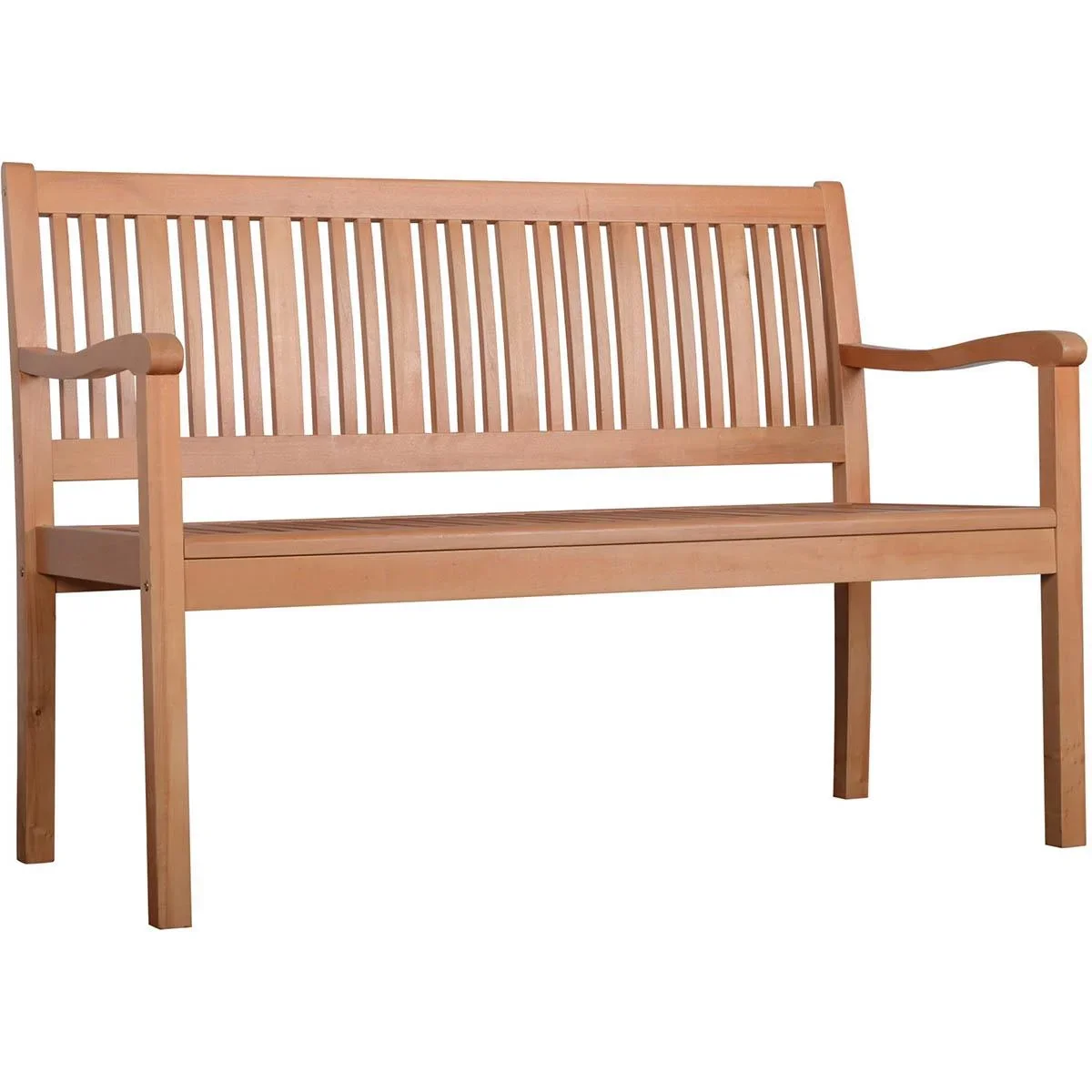 2-Sitzer Gartenbank Holz 126,8 x 62 x 91,3 cm - 0