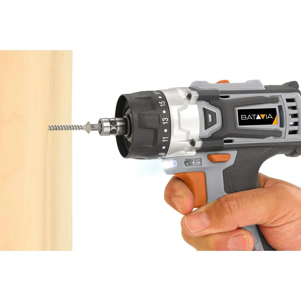 MAXXSERIES 12V LI-ION AKKU-BOHRMASCHINE ABNEHMBAR 10 MM BOHRKOPF + 1/4''''. HEX Inklusive 2x 1.5AH ACCU - 2