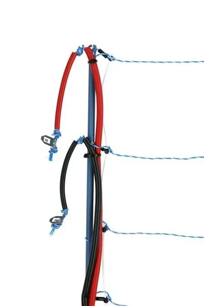 Wolfsnetz TitanNet Premium Vario, 50 m, +/- weiß/blau, 108 cm, Doppelspitze - 1