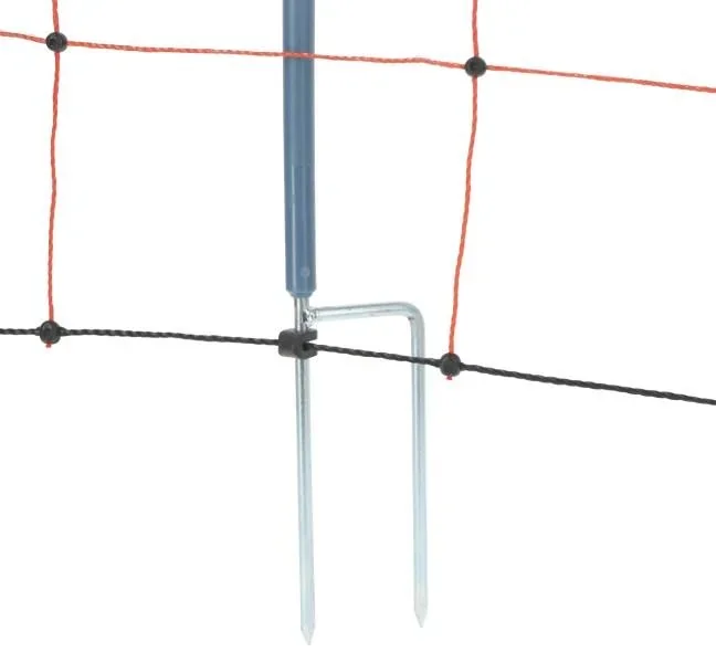 Wolfsnetz TitanNet Premium Vario, 50 m, +/- weiß/blau, 108 cm, Doppelspitze - 6