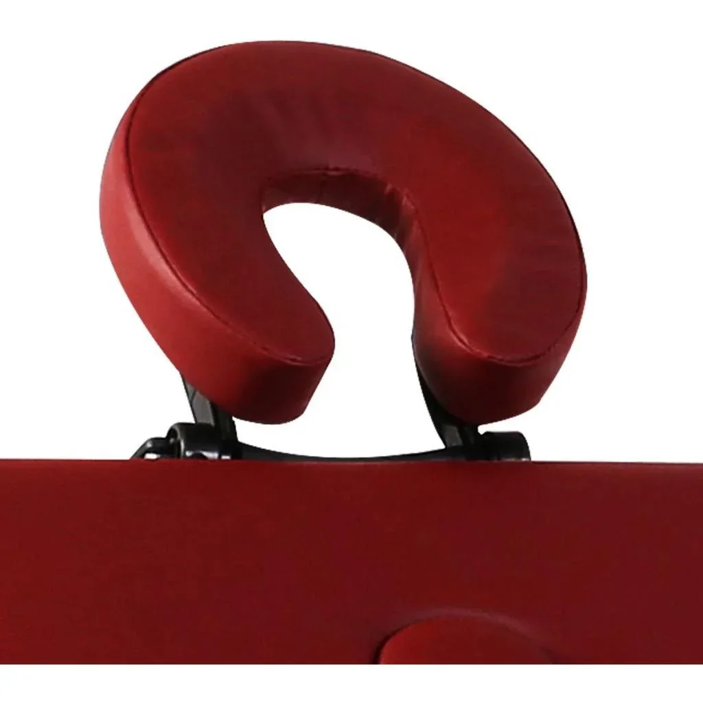 Klappbare Massageliege 3 Zonen mit Aluminiumrahmen (rot) - 4