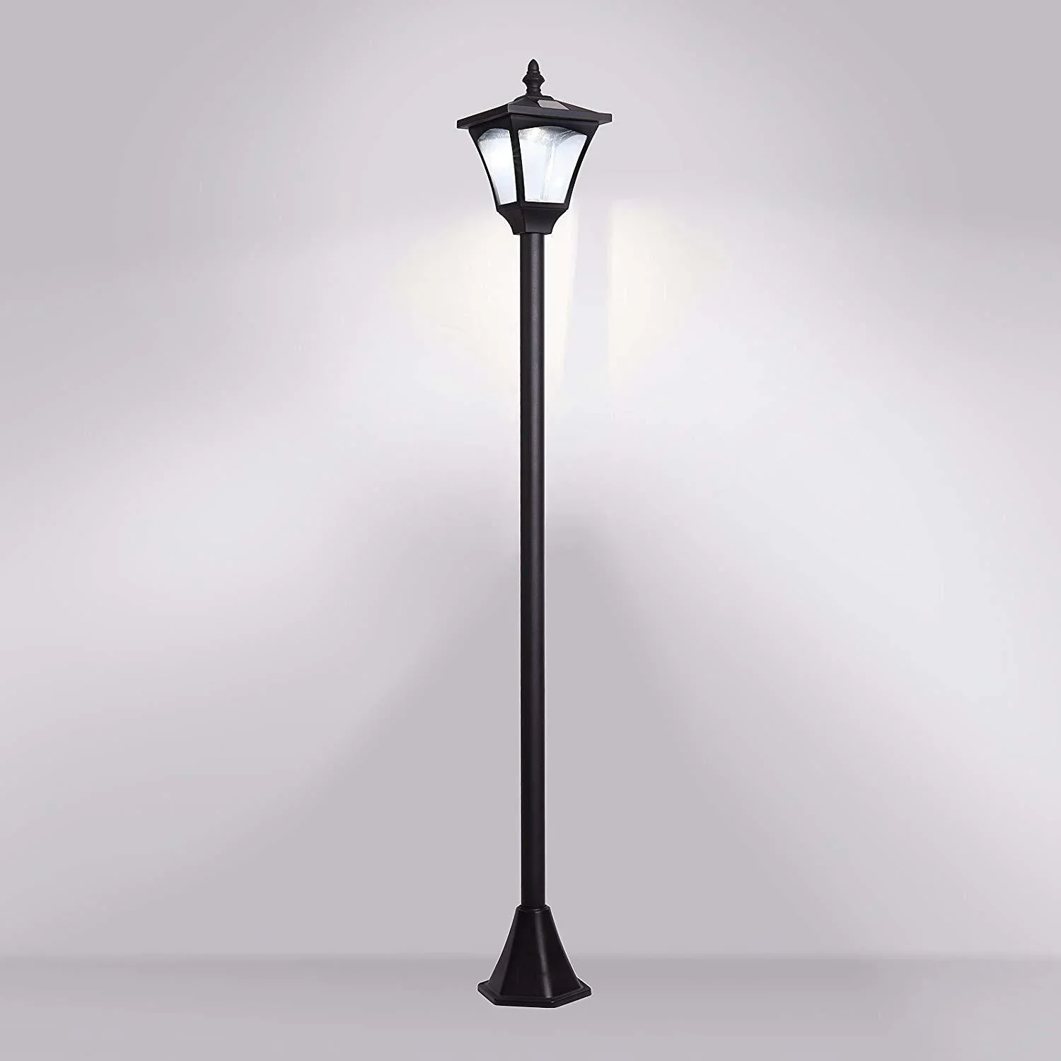 Gartenlaterne Solar Laterne 10 Lumen Schwarz H120cm - 3