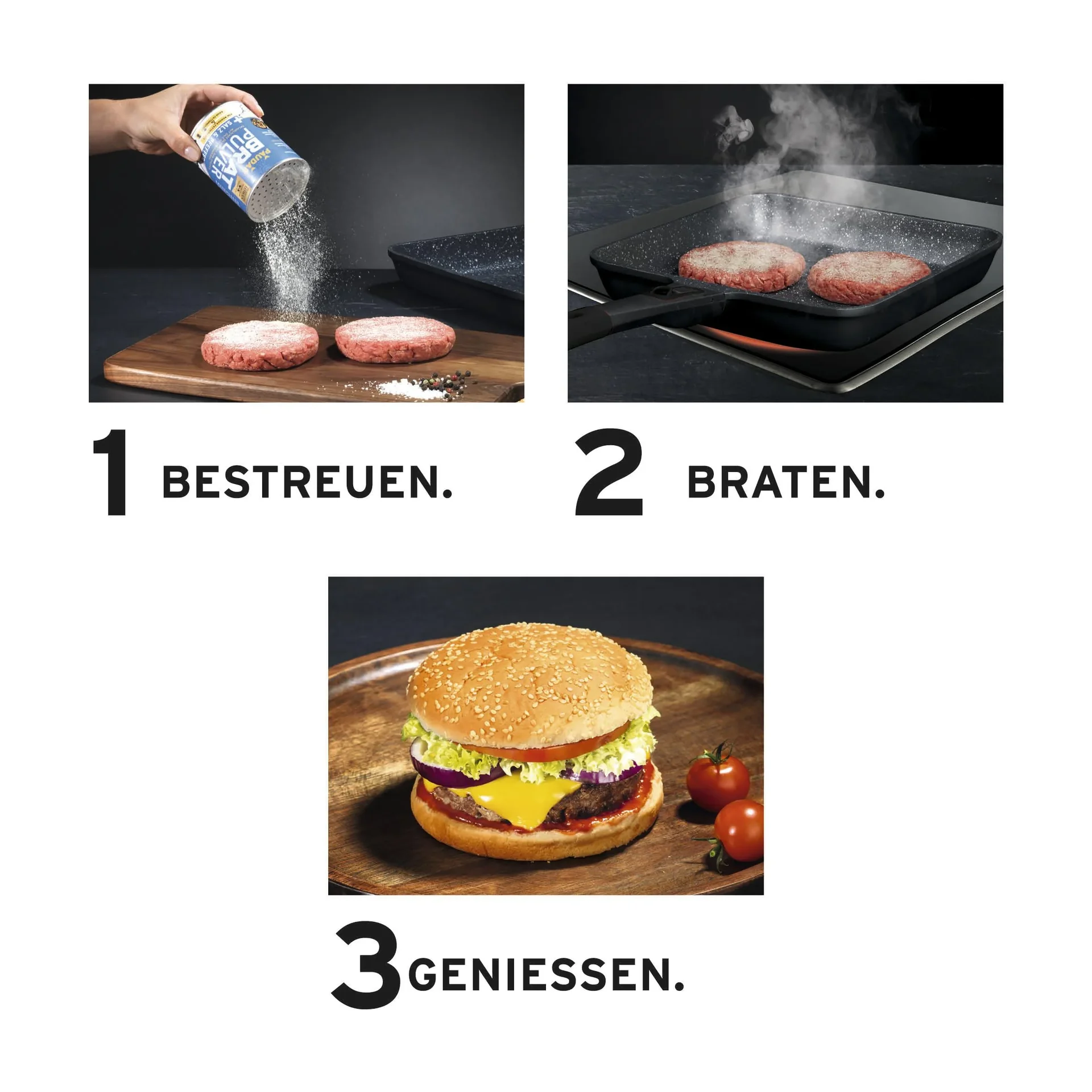 Pflanzliches Bratfett-Pulver, „PAUDAR“, mit Salz und Pfeffer, 175 g - 0