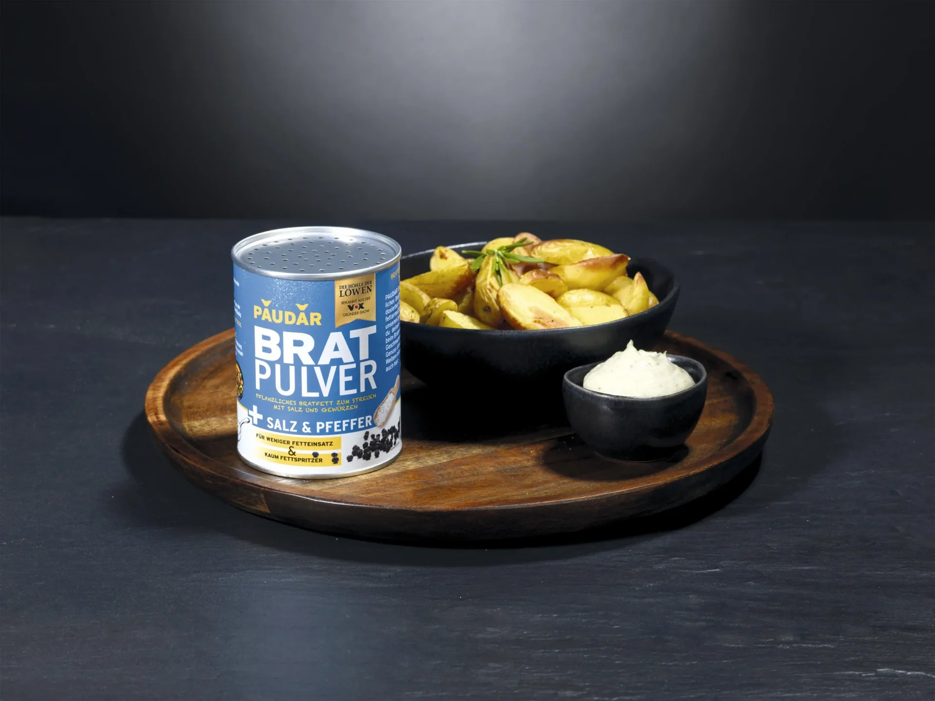 Pflanzliches Bratfett-Pulver, „PAUDAR“, mit Salz und Pfeffer, 175 g - 2