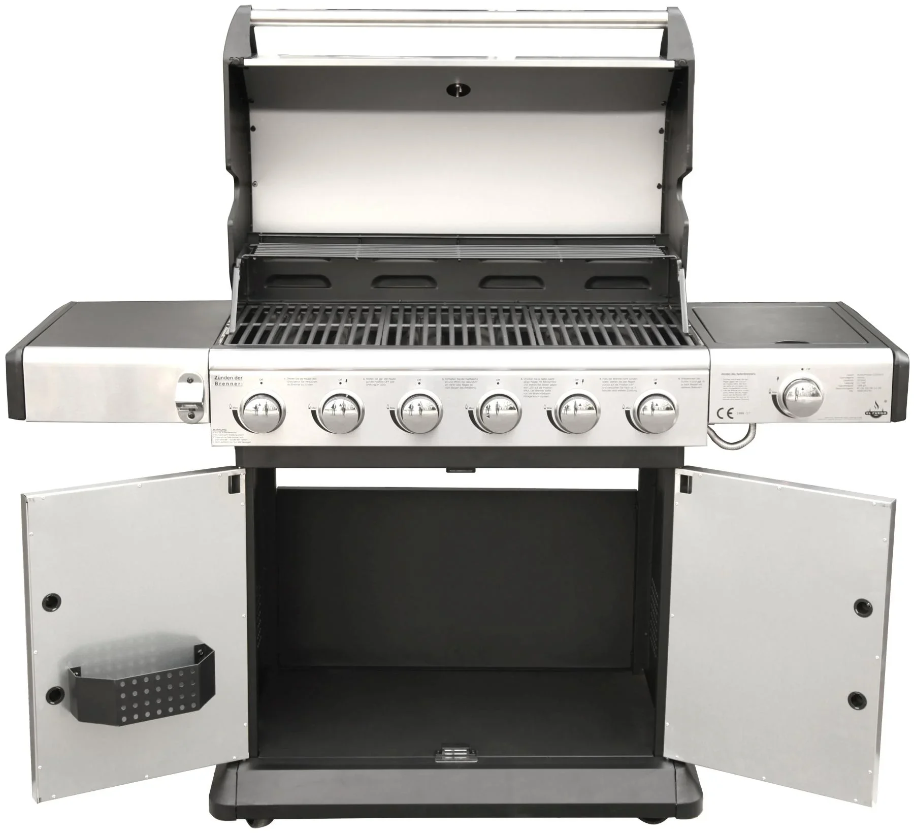 Gasgrill "Deluxe" 6+1 Brenner, 21,1 kW Gesamtbrennerleistung - 5