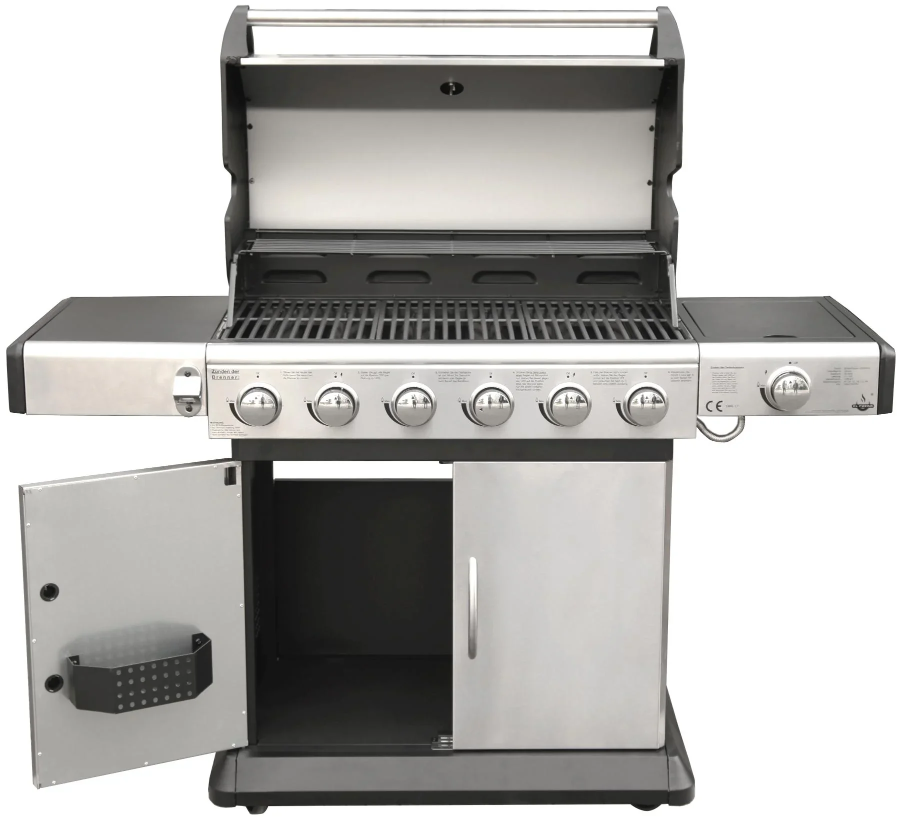 Gasgrill "Deluxe" 6+1 Brenner, 21,1 kW Gesamtbrennerleistung - 7