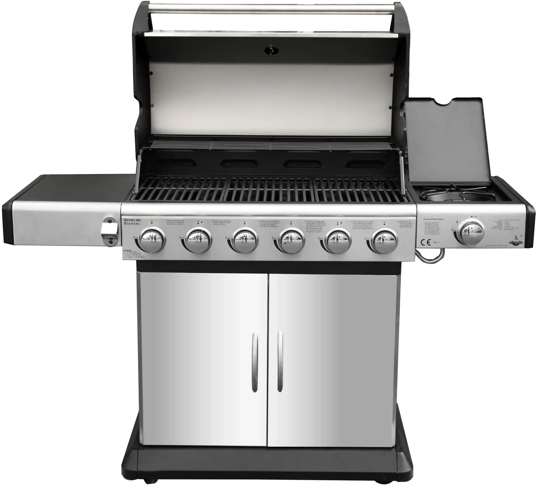 Gasgrill "Deluxe" 6+1 Brenner, 21,1 kW Gesamtbrennerleistung - 9
