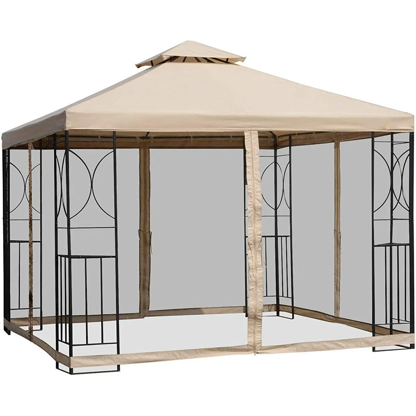 Metallpavillon mit Moskitonetz - 2